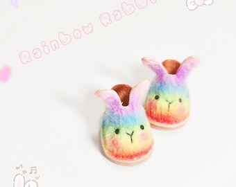 Rainbow Rabbit  Shoes for Dolls (Choose size for your dolls )  #S044