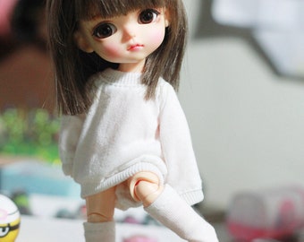 Stretch Fabric Dress with Socks for Lati Yellow , pukifee , 3M(secretdoll) #LY050