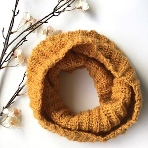 Crochet Pattern - Dahlia Double Cowl Scarf