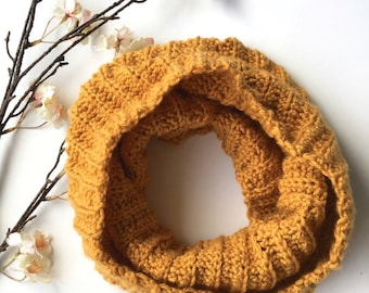Crochet Pattern - Dahlia Double Cowl Scarf
