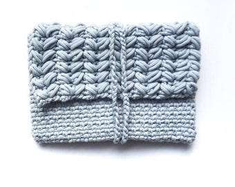Crochet Pattern - Peppermint Puff Clutch Bag