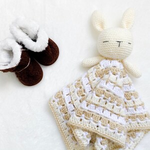 Crochet Pattern Bunny Baby Lovey image 10