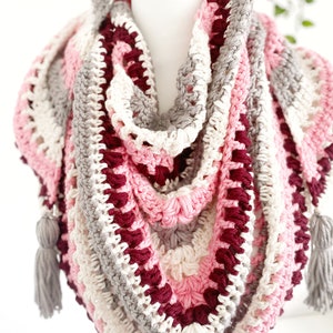 Crochet Pattern - Cherry Blossom Shawl