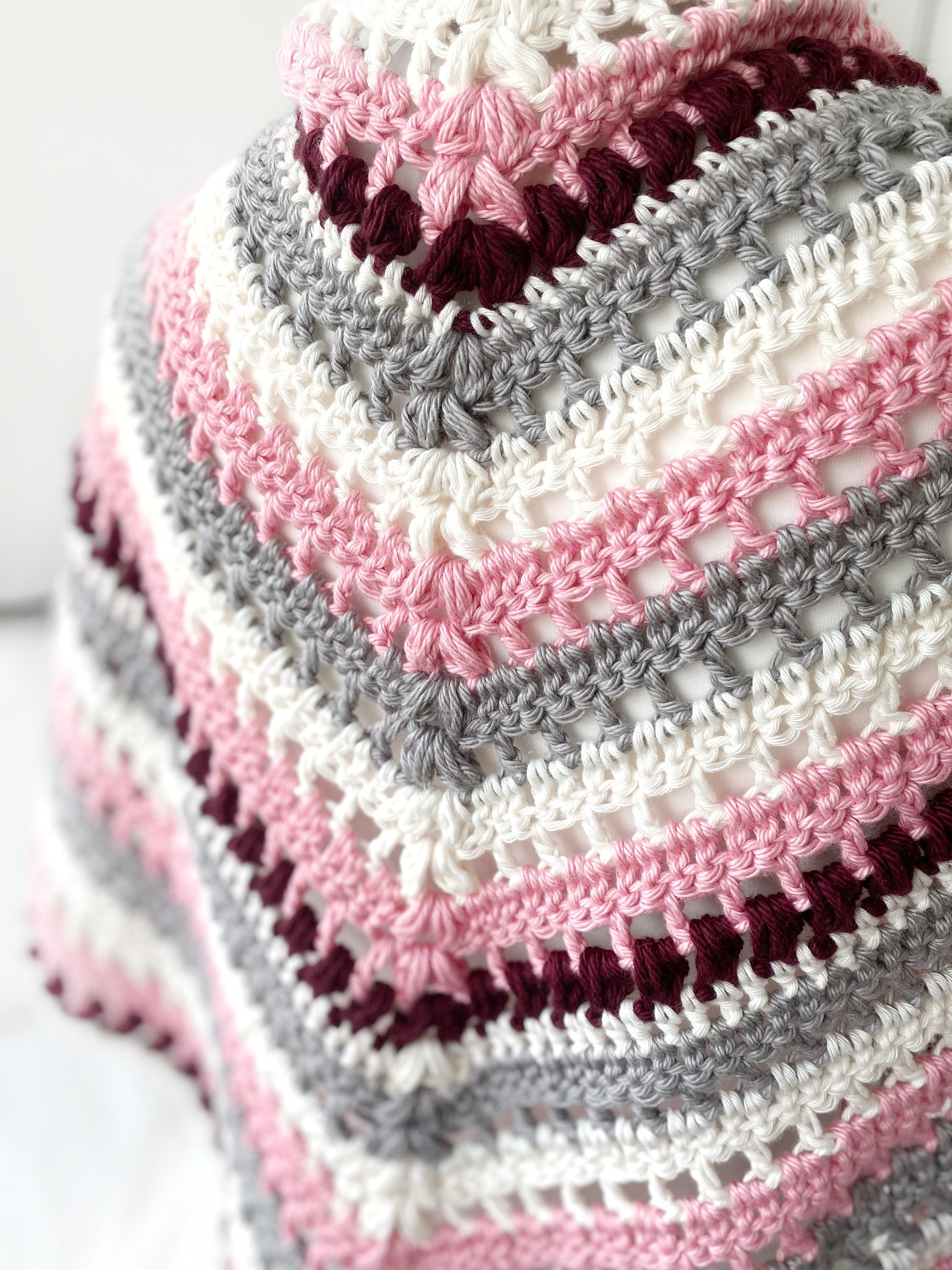 Crochet Pattern Cherry Blossom Shawl Etsy