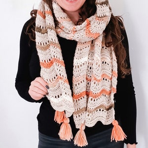 Crochet Pattern - Honey Ripple Scarf