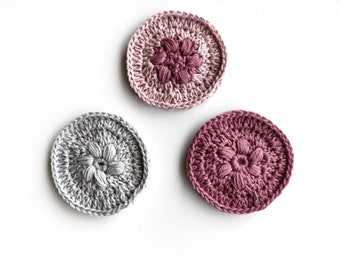 Crochet Pattern - Face Flower Scrubs