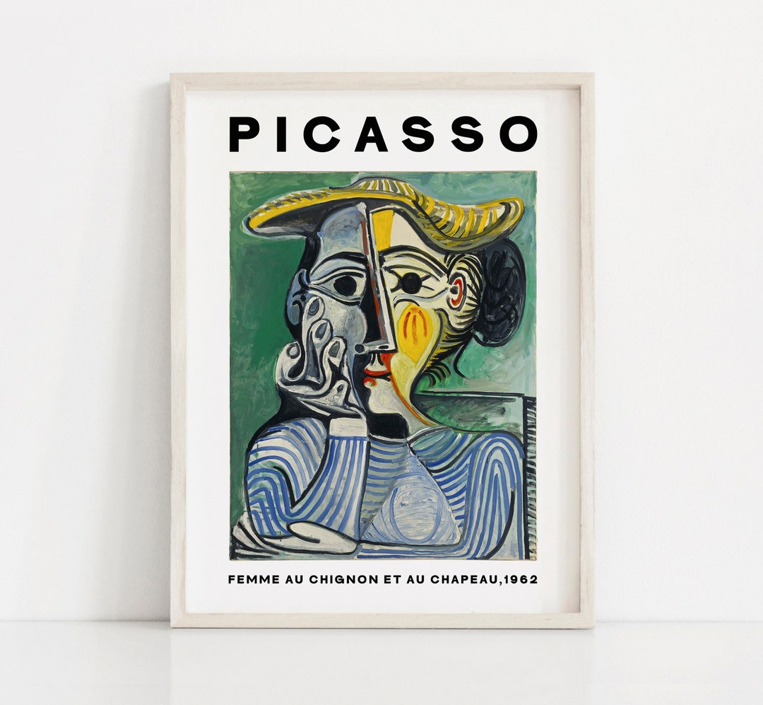 トップス picasso woman with a yellow hat sweat Vintage Pablo Picasso 