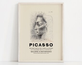 Pablo Picasso Wall Art, Jacqueline, Lithographe Wall Art, Picasso Printable, Picasso Poster, Picasso Print, Digital Download