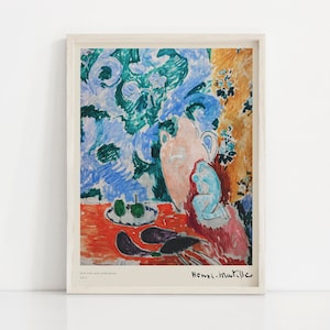 Henri Matisse, Still Life with Aubergines, Exhibition Poster Digital Art ,Reproduction Download, Gallery Wall Decor Print
