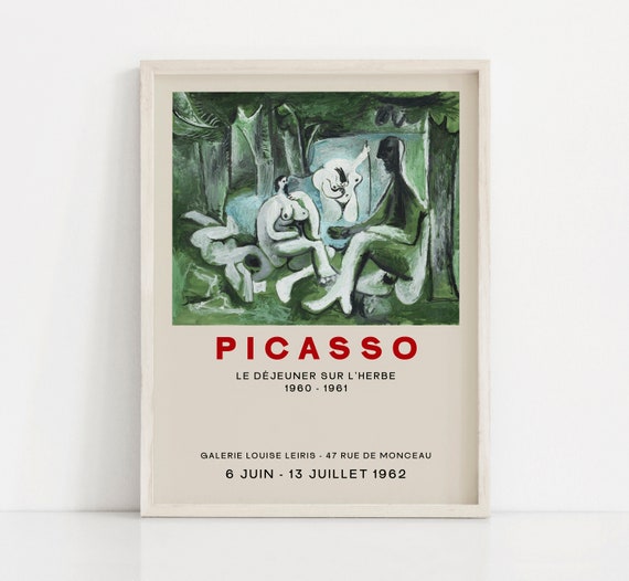 額装済/Le Dejeuner sur L'herbe ピカソ/アートポスター