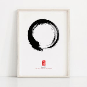 Enso Zen Wandkunst, Enso Kreis Poster, Enso Kreis, Zen Wohnkultur, Zen abstrakte Wandkunst, digitaler Download, Kunstdruck