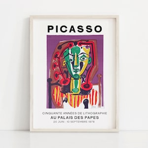Pablo Picasso Wall Art, Le Corsage Raye, Purple, Wall Art, Picasso Printable, Picasso Poster, Picasso Print, Digital Download