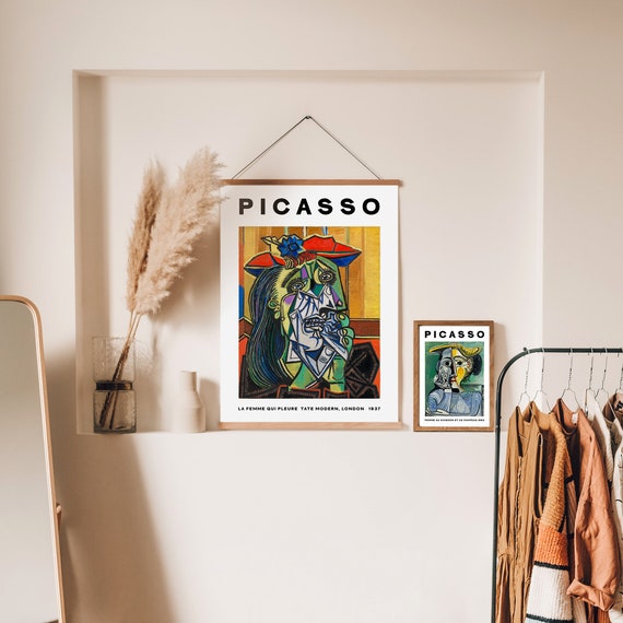 ピカソ(PICASSO)【涙を流す女】、高級画集画、状態良好、新品高級額装