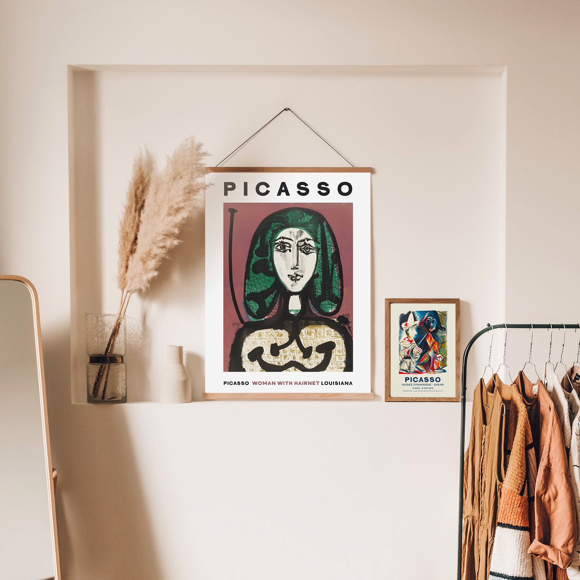 Pablo Picasso Wall Art Woman With Hairnet and White - Etsy