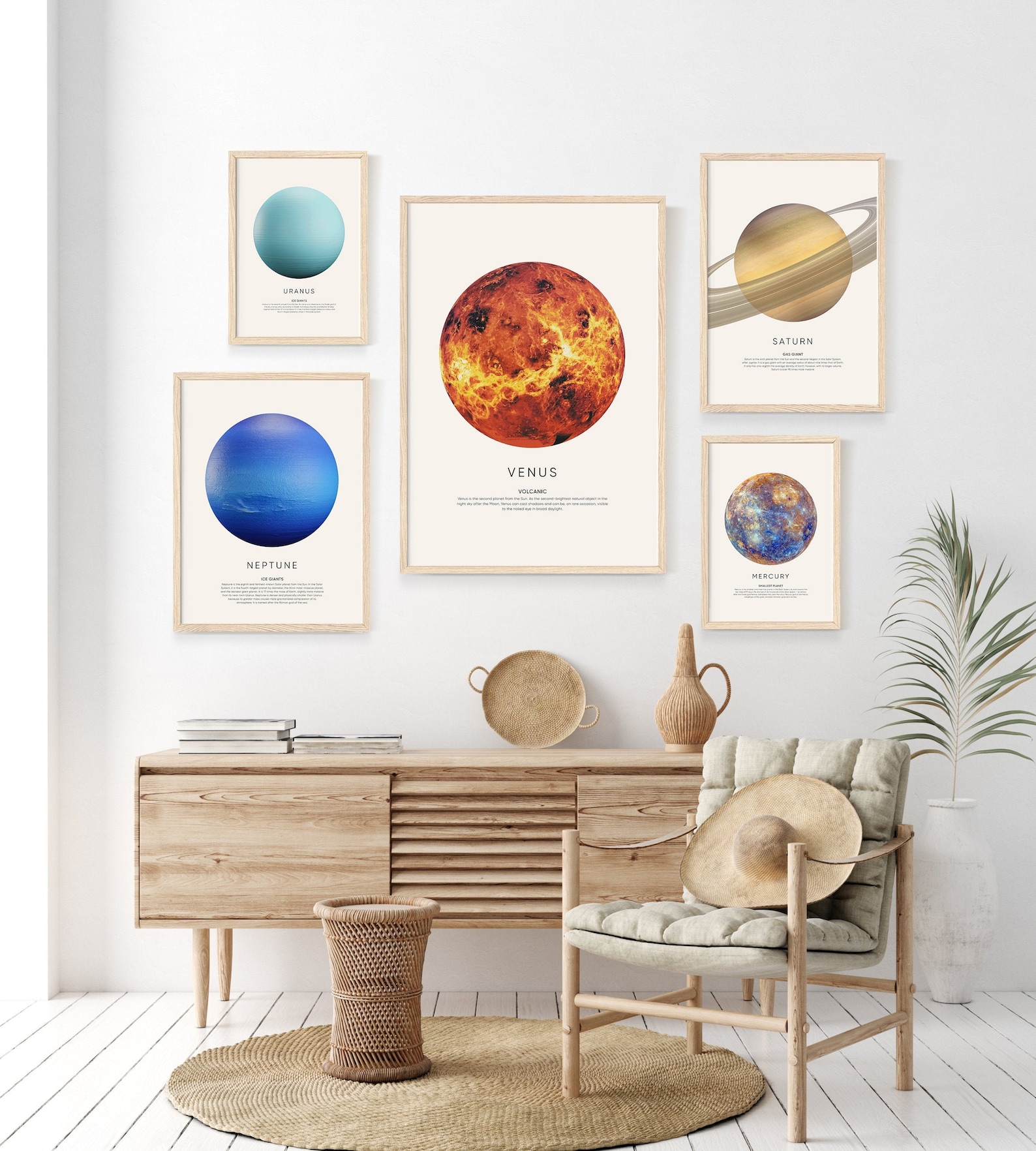 Planet Prints Set, Solar System Wall Art (digital Download) - Etsy