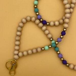 Lanyard | Beaded | Teacher Beaded Lanyard | Teacher Lanyard | Teacher Gift | Keychain | Badge Holder | ID Badge | Teacher Appreciation