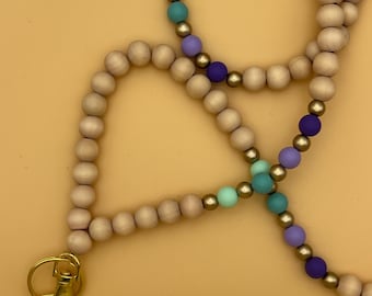 Lanyard | Beaded | Teacher Beaded Lanyard | Teacher Lanyard | Teacher Gift | Keychain | Badge Holder | ID Badge | Teacher Appreciation