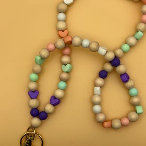 Lanyard | Beaded | Teacher Beaded Lanyard | Teacher Lanyard | Teacher Gift | Keychain | Badge Holder | ID Badge | Teacher Appreciation