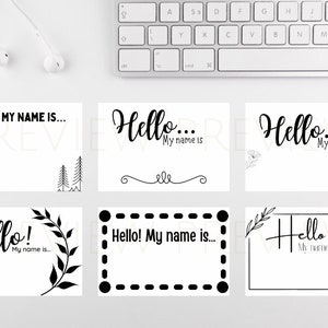 Name Tags | Name Badges | ID | Sticker Name Tag | Hello | My Name Is | Party | Wedding