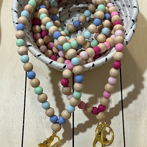 Lanyard | Beaded | Teacher Beaded Lanyard | Teacher Lanyard | Teacher Gift | Keychain | Badge Holder | ID Badge | Teacher Appreciation