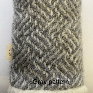 Merinowolhandschoenen, wollen wanten, dameshandschoenen extra warm, damesarmwarmers afbeelding 3