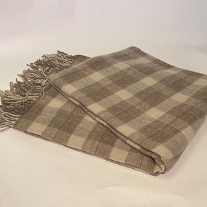 Wool plaid/Wool throw/ Wool blanket/Throw Blanket/ Soft blanket/ Throw Blanket Soft/ Gifts for mom/  Gifts for grandma/ Christmas gift