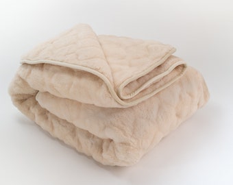 Merino Wool Blanket/ Winter Blanket/ Fluffy Blanket/ Baby Blanket/ Handmade Blanket/ Warm Blanket/ Weighted Blanket/ Wool duvet Bedroom
