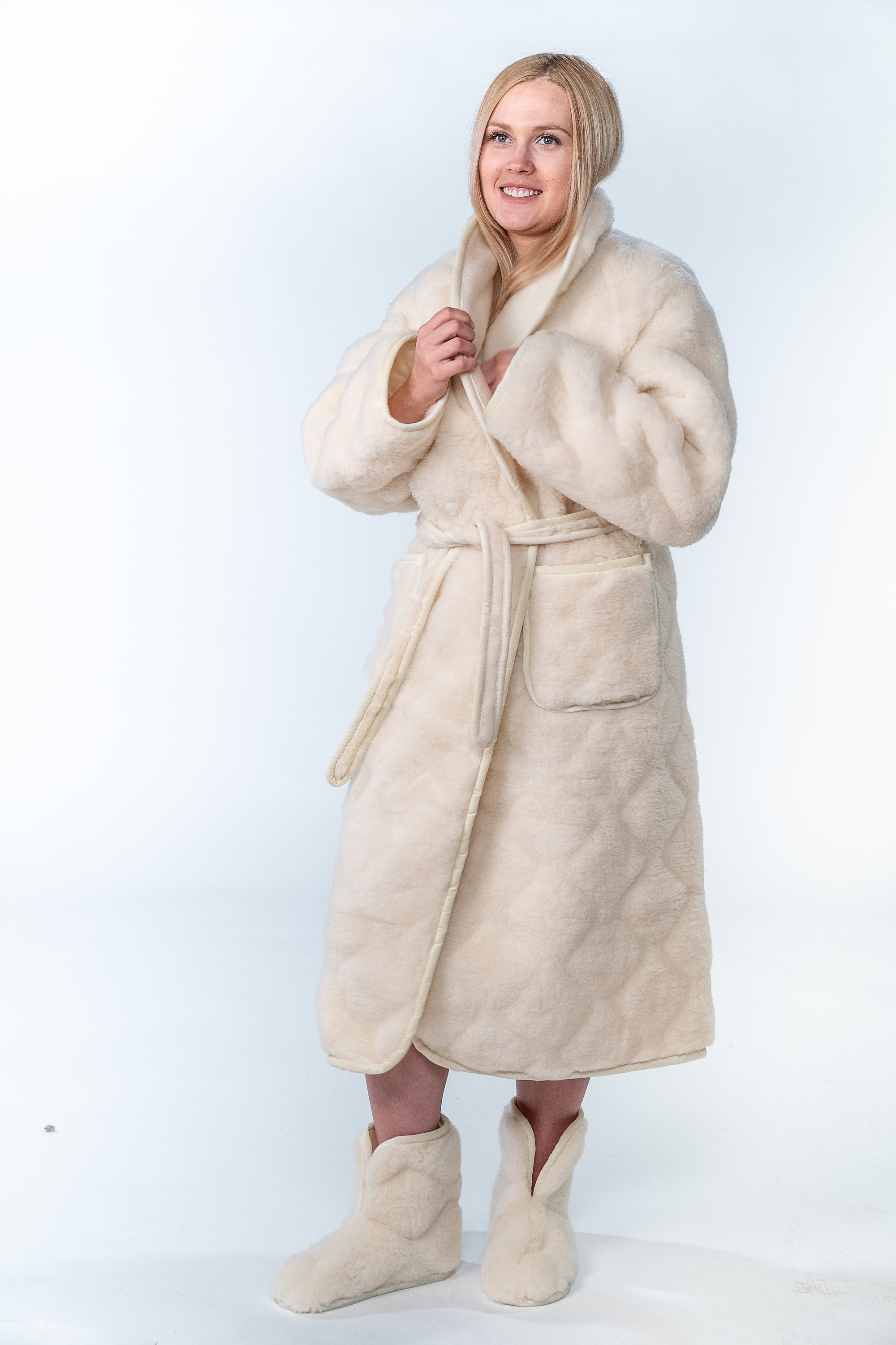 Merino Wool Dressing Womens Dressing Gown Nz Woolen Dressing Gown New  Zealand