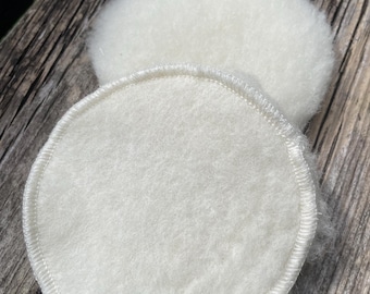 Merino Wool Nursing Pads: Soft Absorbent Breastfeeding Rounds - 10cm