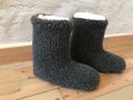 Merino Wool Top-Boot Slippers, Made in Latvia product logo