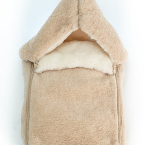 Cochecito, cochecito de bebé, saco de dormir de lana merino