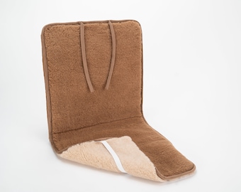 Housse de siège auto en laine mérinos/ Protège-siège auto universel/ Accessoires de massage pour voiture/ Cadeau homme