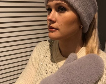 Merino Wool Headband for Women /Soft natural wool ear warmer