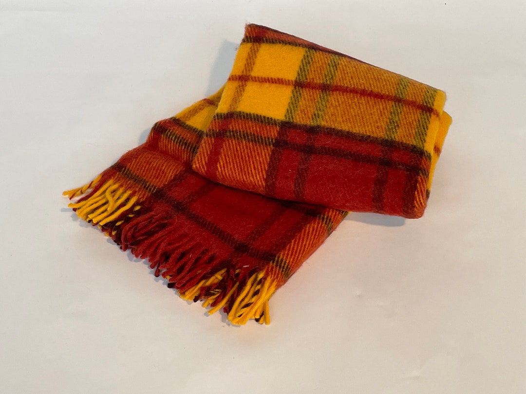 Wool Plaid/wool Throw/ Wool Blanket/throw Blanket/ Soft Etsy Canada