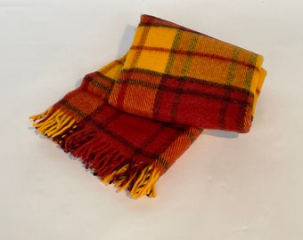 Wool plaid/Wool throw/ Wool blanket/Throw Blanket/ Soft blanket/ Throw Blanket Soft/ Gifts for mom/  Gifts for grandma/ Christmas gift