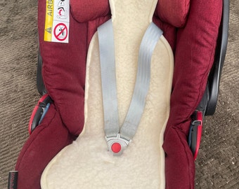 Merino Wool Baby Car Seat Cover: Hypoallergenic, Temperature Regulating
