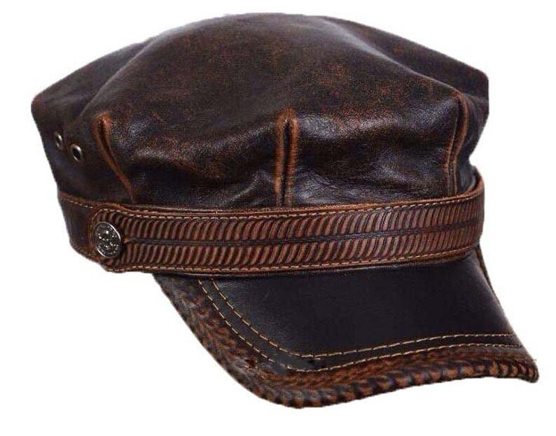 All leather hat Clearance