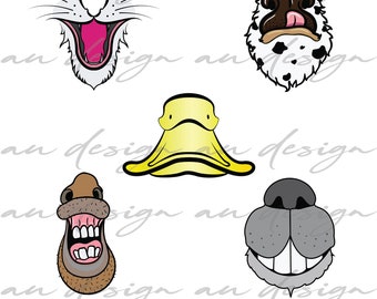 Download Animal Mask Cut File Etsy PSD Mockup Templates