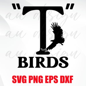 T Birds Logo SVG Cut Files Instant Download,Svg for cricut,t shirt print