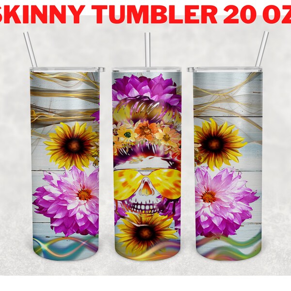 MOM Life Sunflower Skinny Tumbler 20 oz.sublimation design- lunettes de soleil maman tournesol PNG fichier- sublimation maman