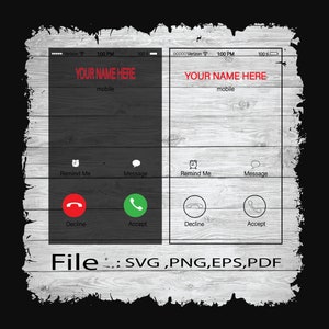 Phone screen SVG / Phone screen has a call/ Monogram clip art file digital