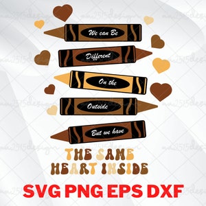 Same Heart Inside Melanin Svg, Black History Month Svg , Black History Svg, Black Lives Matter Svg ,Png Cut file for Cricut