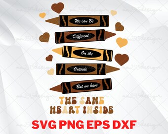 Same Heart Inside Melanin Svg, Black History Month Svg , Black History Svg, Black Lives Matter Svg ,Png Cut file for Cricut