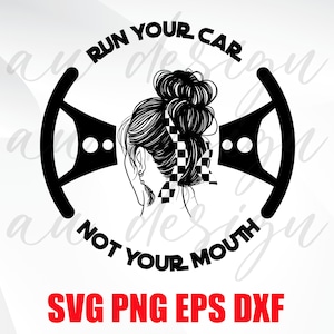 口ではなく車を走らせろ svg、メッシーバン レースライフ svg、レーシングライフ svg、チェッカーフラッグ svg、レースカー svg、ステアリングホイール svg