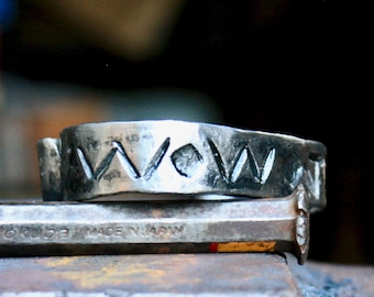 W.W.J.D. (What Would Jesus Do), Christian bracelet, forged in fire