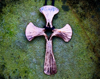 Copper Fredrick's cross pendant