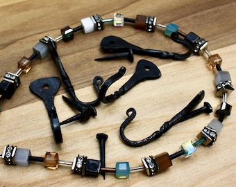 ganchos para clavos de herradura, clavos incluidos, paquete de 5