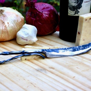 Hand forged cheese knife