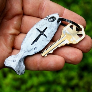 Ichthus fish keychain, the fisher of men