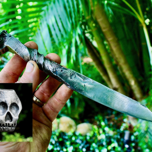 Rail road spike pirate knife